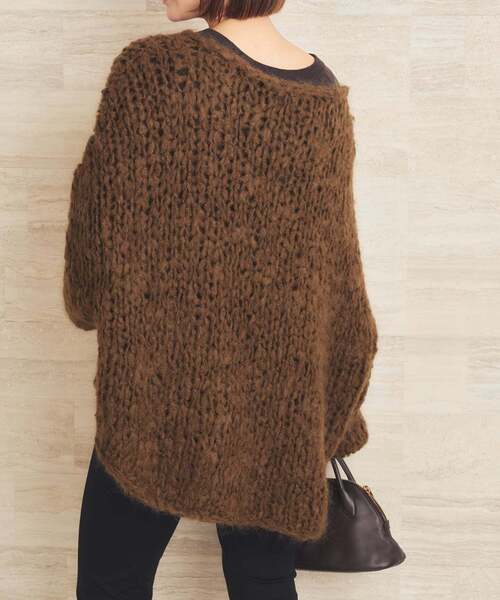 plage(プラージュ)の「《追加》HAND KNIT ジャンボタム プルオーバー(ニット/セーター・レディース・アイボリー/レッド/ブラウン/サックスブルー・FREE)」の13枚目の写真