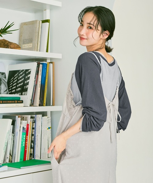 niko and...(ニコアンド)の「2WAYソフトシアーラグランプルオーバー(Tシャツ/カットソー・レディース・オフホワイト/ピンク/グレー・FREE)」の21枚目の写真