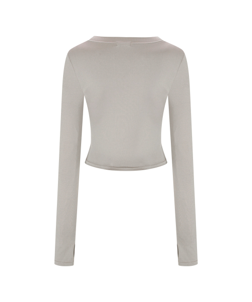 PLEASENOFOLLOW(プリーズノーフォロー)の「Ruby Long Sleeve Top (Mocha Beige)(Tシャツ/カットソー・レディース・その他・FREE)」の3枚目の写真