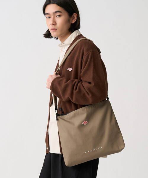 DANTON(ダントン)の「SAINT-HONORE - Canvas Sholder Bag(ショルダーバッグ・レディース・チャコール/アイボリー/ブラック/オレンジ/ブラウン系その他・-)」の11枚目の写真