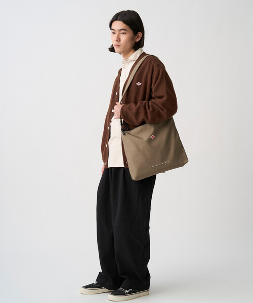 DANTON(ダントン)の「SAINT-HONORE - Canvas Sholder Bag(ショルダーバッグ・レディース・チャコール/アイボリー/ブラック/オレンジ/ブラウン系その他・-)」の12枚目の写真