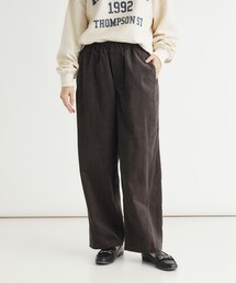 《セットアップ可/ウエストゴム》コーデュロイコクーンパンツ