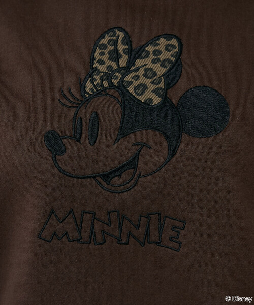 PUBLUX(パブリュクス)の「PUBLUX/パブリュクス Minnie Mouse/ミニーマウス/ レオパード柄 ドッキング スウェット 限定展開(スウェット・レディース・ブラウン/チャコールグレー/ライトグレー・フリ-)」の19枚目の写真