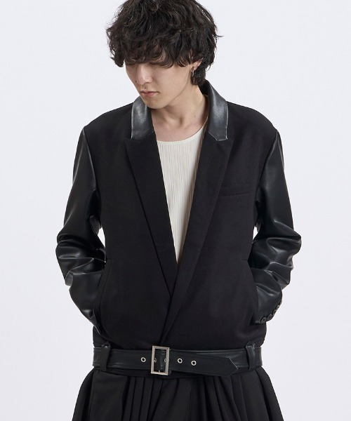NO ID.(ノーアイディ)の「mj11992- ライダーステーラードJKT ジャケット(859006-583J)(テーラードジャケット・メンズ・ブラック/グレー・ONE SIZE)」の22枚目の写真