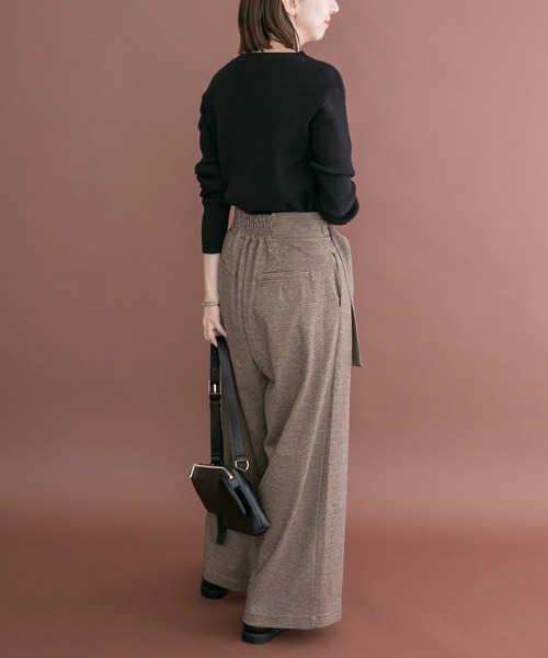 ITEMS URBANRESEARCH（アイテムズ アーバンリサーチ）の「アシメデザインチェックパンツ（その他パンツ・レディース・ブラウン/ブラック・SMALL/MEDIUM）」の12枚目の写真