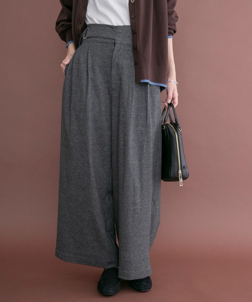 ITEMS URBANRESEARCH（アイテムズ アーバンリサーチ）の「アシメデザインチェックパンツ（その他パンツ・レディース・ブラウン/ブラック・SMALL/MEDIUM）」の3枚目の写真
