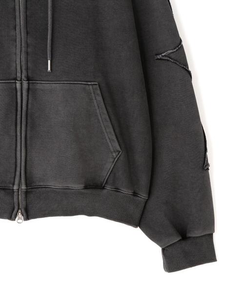 SIS（エスアイエス）の「SIS/エスアイエス/CROSS ZIP HOODIE（パーカー・レディース・チャコールグレー・F）」の6枚目の写真