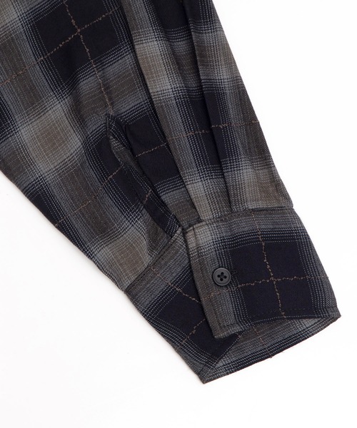 PUNYUS(プニュズ)の「【NEW SIZE】オンブレチェックシャツ(ビジネスシャツ・レディース・ピンク/サックスブルー/ブラック・5/3/4/2/1)」の18枚目の写真