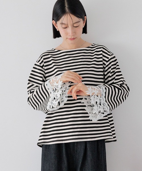 studio CLIP(スタディオクリップ)の「【WEB限定】ワイドレースプルオーバー(Tシャツ/カットソー・レディース・その他9/その他7/その他8・FREE)」の1枚目の写真