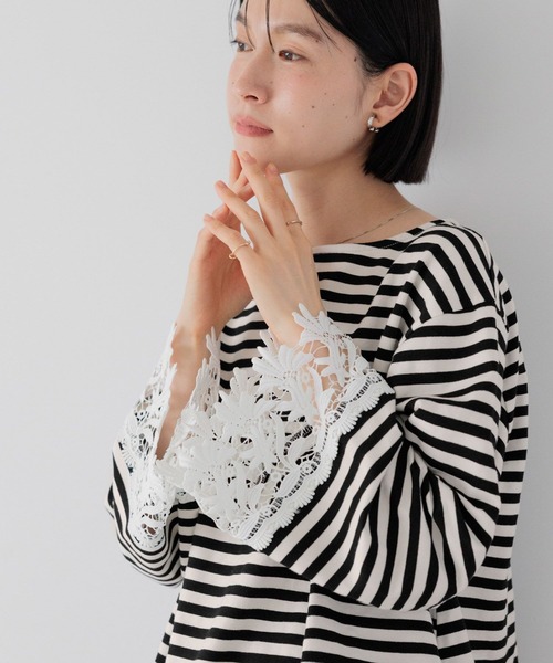 studio CLIP(スタディオクリップ)の「【WEB限定】ワイドレースプルオーバー(Tシャツ/カットソー・レディース・その他9/その他7/その他8・FREE)」の9枚目の写真