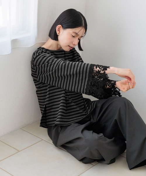 studio CLIP(スタディオクリップ)の「【WEB限定】ワイドレースプルオーバー(Tシャツ/カットソー・レディース・その他9/その他7/その他8・FREE)」の12枚目の写真