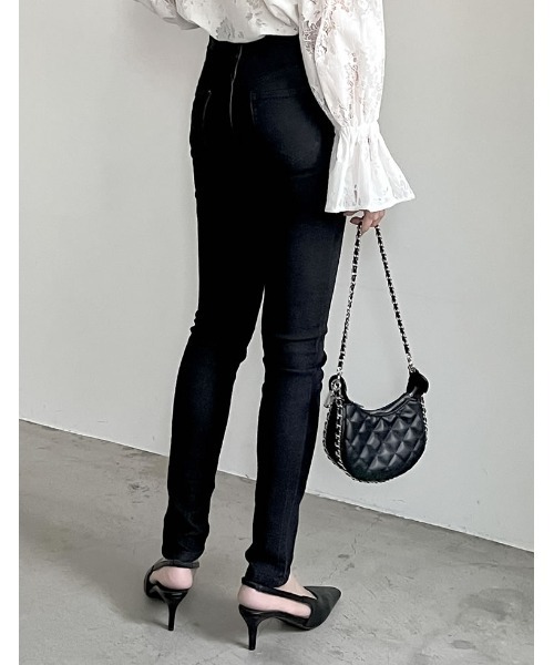 Re:EDIT（リエディ）の「[販売枚数109万枚!][小さい/大きいサイズ有]ストレッチスキニーデニムパンツ（デニムパンツ・レディース・ネイビー/ブルー/ブラック/ライトブルー/ダークブラック/グレー・XXX-LARGE/XX-LARGE/XX-SMALL/SMALL/LARGE/X-SMALL/X-LARGE/MEDIUM）」の9枚目の写真