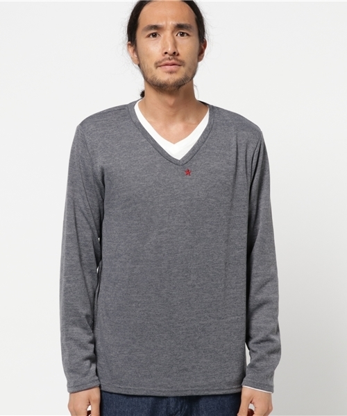 VENCEEXCHANGE(ヴァンスエクスチェンジ)の「シルフポイントVネックアンサンブル (ニット/セーター・メンズ・ネイビー/ブラック/グレー/ブラウン・SMALL/MEDIUM/LARGE)」の12枚目の写真