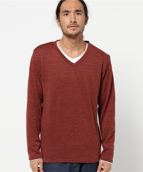 VENCEEXCHANGE(ヴァンスエクスチェンジ)の「シルフポイントVネックアンサンブル (ニット/セーター・メンズ・ネイビー/ブラック/グレー/ブラウン・SMALL/MEDIUM/LARGE)」の13枚目の写真