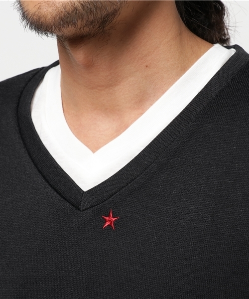 VENCEEXCHANGE(ヴァンスエクスチェンジ)の「シルフポイントVネックアンサンブル (ニット/セーター・メンズ・ネイビー/ブラック/グレー/ブラウン・SMALL/MEDIUM/LARGE)」の7枚目の写真