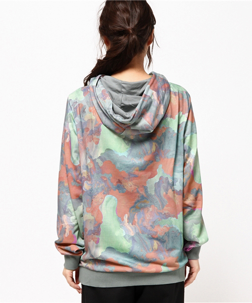 adidas（アディダス）の「オリジナルス パーカー [PASTEL LONG HOODIE]【Pastel Camo】（パーカー・レディース・その他・X-SMALL/XX-LARGE/XXX-LARGE/SMALL/MEDIUM/LARGE）」の4枚目の写真