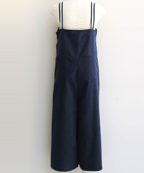 REAL CUBE(リアルキューブ)の「REAL CUBE ピーチスエードキャミオールインワン(つなぎ/オールインワン・レディース・ネイビー/テラコッタ/キャメル/ボルドー/カーキ・38)」の16枚目の写真