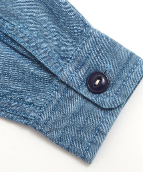 F.O.KIDS(エフオーキッズ)の「インディゴシャツ(シャツ/ブラウス・キッズ・チェック/その他/ドット/サックスブルー/レインボー/ストライプ・80/110/130/90/95/140/100/120)」の15枚目の写真