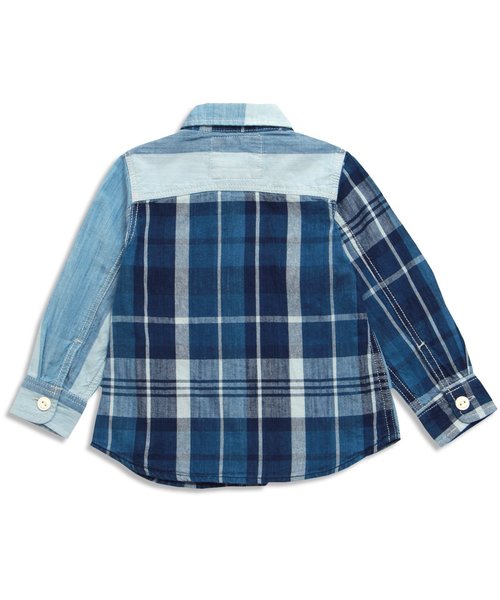F.O.KIDS(エフオーキッズ)の「インディゴシャツ(シャツ/ブラウス・キッズ・チェック/その他/ドット/サックスブルー/レインボー/ストライプ・80/110/130/90/95/140/100/120)」の8枚目の写真