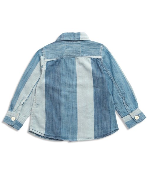 F.O.KIDS(エフオーキッズ)の「インディゴシャツ(シャツ/ブラウス・キッズ・チェック/その他/ドット/サックスブルー/レインボー/ストライプ・80/110/130/90/95/140/100/120)」の10枚目の写真