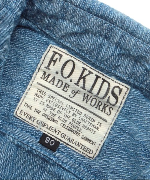 F.O.KIDS(エフオーキッズ)の「インディゴシャツ(シャツ/ブラウス・キッズ・チェック/その他/ドット/サックスブルー/レインボー/ストライプ・80/110/130/90/95/140/100/120)」の12枚目の写真
