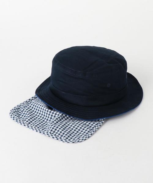 green label relaxing（グリーンレーベルリラクシング）の「【KIDS】GLRツイルタレツキハット（ハット・キッズ・オリーブ/ネイビー・54cm/50cm/52cm）」の4枚目の写真