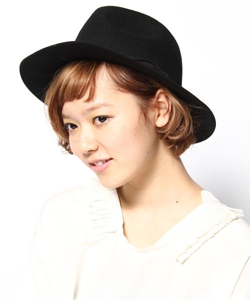 CIAOPANIC（チャオパニック）の「フェルトハット（ハット・レディース・ブラック/グレー・FREE）」の8枚目の写真