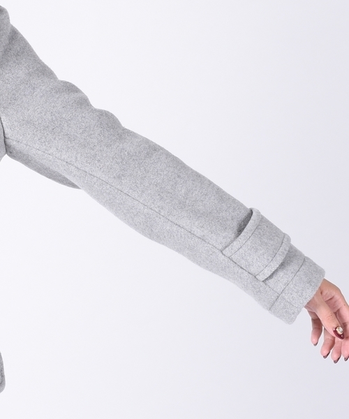 LONDON TRADITION（ロンドントラディション）の「LONDON TRADITION（ロンドン トラディション）: ロング ダッフル ◇（ダッフルコート・レディース・ライトグレー/ネイビー・SMALL/MEDIUM）」の7枚目の写真