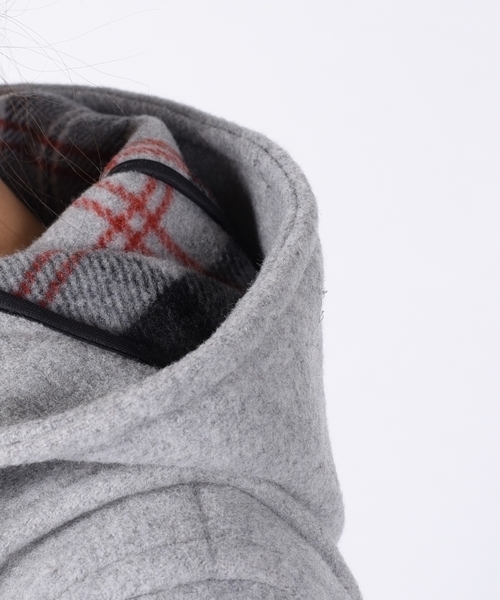 LONDON TRADITION（ロンドントラディション）の「LONDON TRADITION（ロンドン トラディション）: ロング ダッフル ◇（ダッフルコート・レディース・ライトグレー/ネイビー・SMALL/MEDIUM）」の4枚目の写真