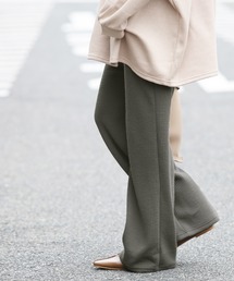 reca | ノンストレス◇リラックスリブニットワイドパンツ(その他パンツ)