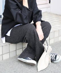 reca | ノンストレス◇リラックスリブニットワイドパンツ(その他パンツ)