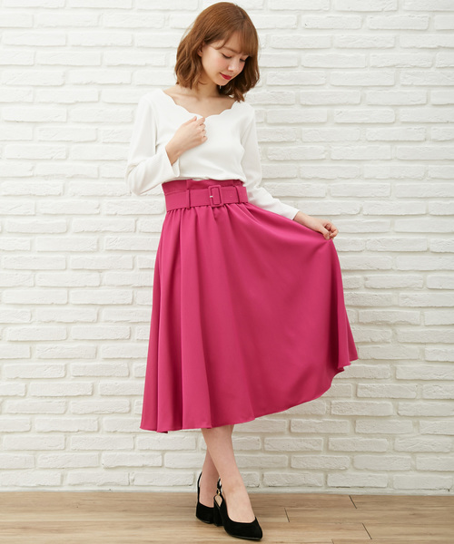 Ingni イング の 共ベルト付ミディスカート スカート Wear