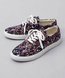 glabella | ドリップ ペイント スニーカー / スプラッシュペイント ローカット レース スニーカー(スニーカー)