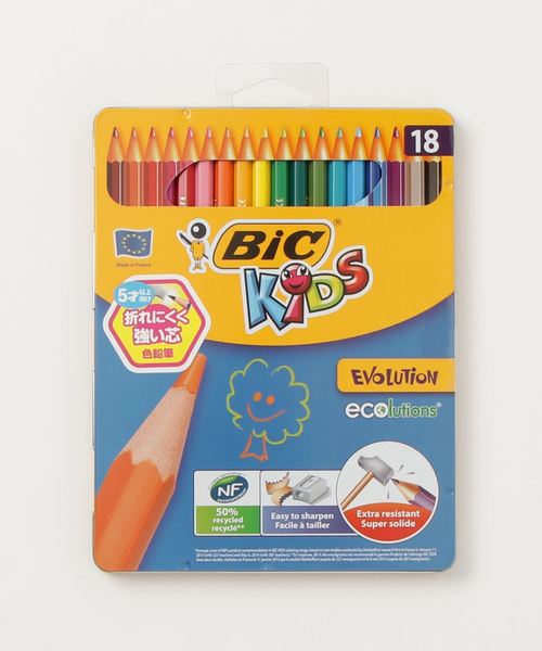 HIGHTIDE(ハイタイド)の「BIC ビック 色鉛筆 18色セット(ペン類・キッズ・その他・FREE)」の4枚目の写真