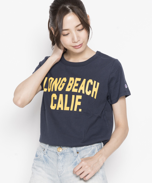 Champion(チャンピオン)の「【Champion 】18SS 選べる5カラークルーネックTシャツ【春夏新作】(Tシャツ/カットソー・レディース・グレー/ピンク/ホワイト/ブラック/ネイビー・L/M)」の4枚目の写真