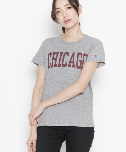 Champion(チャンピオン)の「【Champion 】18SS 選べる5カラークルーネックTシャツ【春夏新作】(Tシャツ/カットソー・レディース・グレー/ピンク/ホワイト/ブラック/ネイビー・L/M)」の3枚目の写真