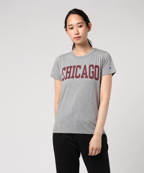 Champion(チャンピオン)の「【Champion 】18SS 選べる5カラークルーネックTシャツ【春夏新作】(Tシャツ/カットソー・レディース・グレー/ピンク/ホワイト/ブラック/ネイビー・L/M)」の9枚目の写真