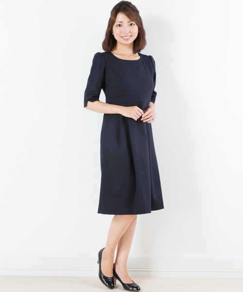 SweetMommy（スウィートマミー）の「メリノウール フォーマル マタニティワンピース [産前産後] [日本製]（マタニティウェア/グッズ・レディース・ブラック/ネイビー・LL/S/M/L）」の5枚目の写真