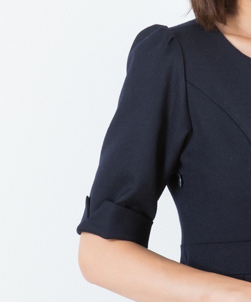 SweetMommy（スウィートマミー）の「メリノウール フォーマル マタニティワンピース [産前産後] [日本製]（マタニティウェア/グッズ・レディース・ブラック/ネイビー・LL/S/M/L）」の13枚目の写真