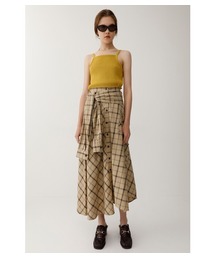 MOUSSY | SLEEVE TIED CHECK SKIRT(スカート)