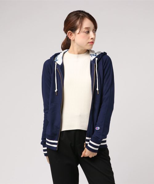 ロクで購入　Champion PENN トレーナー ネイビー Champion（チャンピオン）の「チャンピオン ZIP HOODED