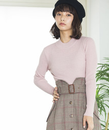 WEGO/リブハイネックニット