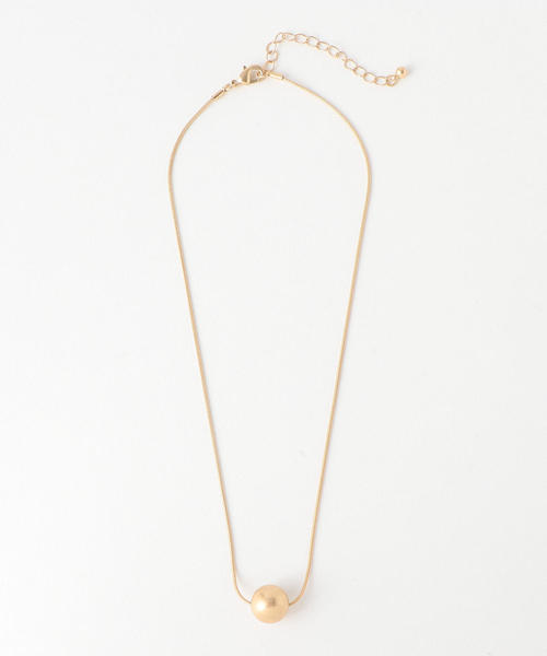 BEAUTY&YOUTH UNITED ARROWS（ビューティーアンドユースユナイテッドアローズ）の「BY ワンボールネックレス о（ネックレス・レディース・シルバー/ゴールド・FREE）」の3枚目の写真