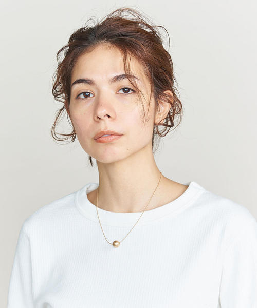BEAUTY&YOUTH UNITED ARROWS（ビューティーアンドユースユナイテッドアローズ）の「BY ワンボールネックレス о（ネックレス・レディース・シルバー/ゴールド・FREE）」の7枚目の写真