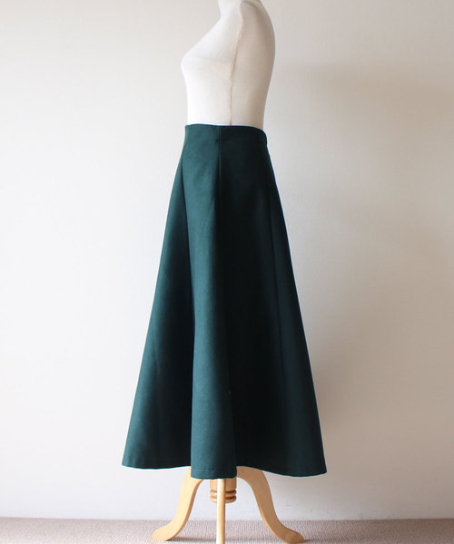 Sawa a la mode（サワアラモード）の「カッティングが美しいロングスカート（スカート・レディース・グリーン・FREE）」の16枚目の写真