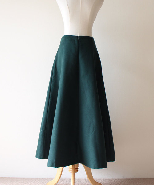 Sawa a la mode（サワアラモード）の「カッティングが美しいロングスカート（スカート・レディース・グリーン・FREE）」の17枚目の写真