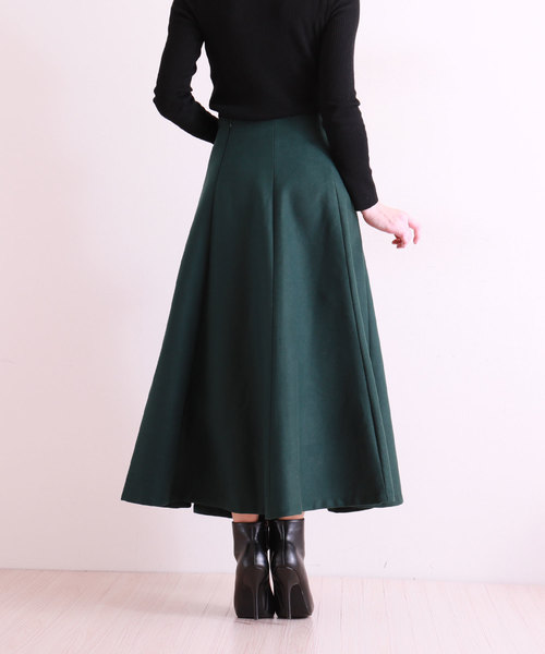 Sawa a la mode（サワアラモード）の「カッティングが美しいロングスカート（スカート・レディース・グリーン・FREE）」の22枚目の写真