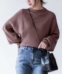 n'OrLABEL | 『パフスリーブデザインリブニット』(ニット/セーター)