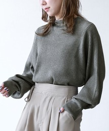 パフスリーブ」に該当するトップス（グレー/灰色系）ファッション通販