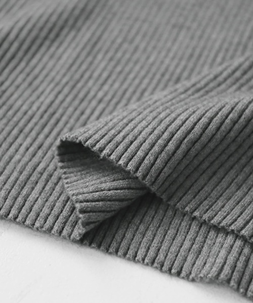 n'OrLABEL(ノアールレーベル)の「『パフスリーブデザインリブニット』(ニット/セーター・レディース・チャコールグレー/ブラック/レッド/アイボリー/ダークグリーン/ピンクベージュ/ブルー・FREE)」の11枚目の写真